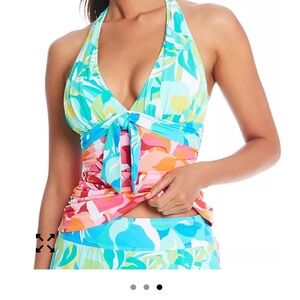 Bleu Rod Beattie Multicolor Halter Tankini